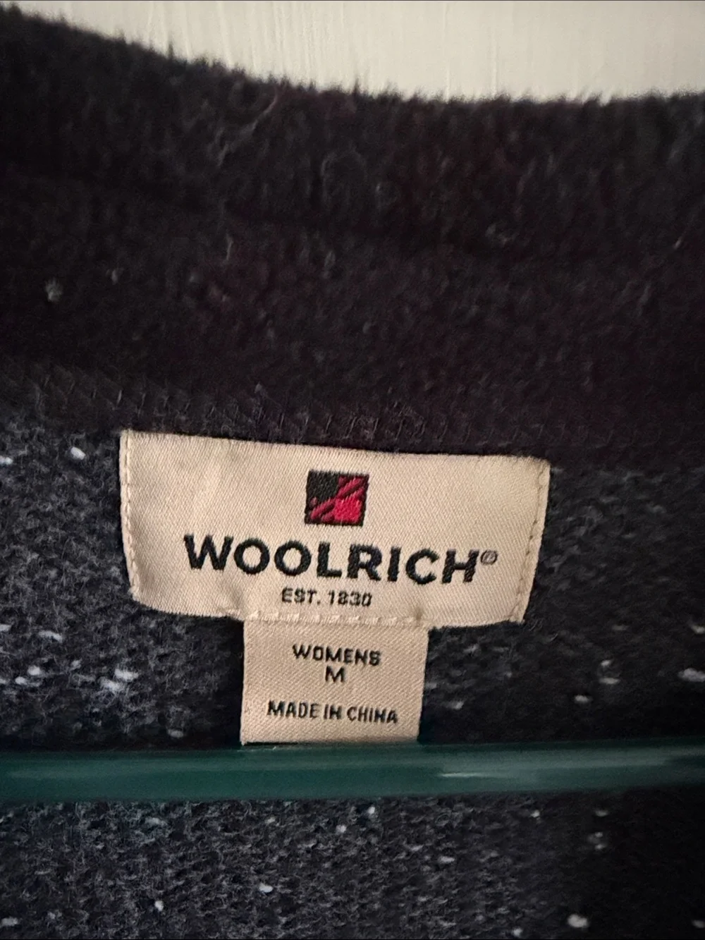 Woolrich Dark Charcoal Half-Zip Turtleneck Sweater